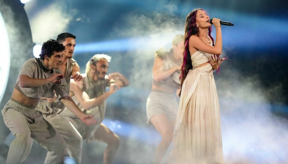Eden Golan under generalprøven før semifinalen i Eurovision. Eden Golan under generalprøven før semifinalen i Eurovision. Foto: Martin Meissner / AP.