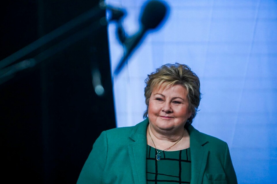 Høyre-leder Erna Solberg, her fra januar i år. Høyre-leder Erna Solberg, her fra januar i år.