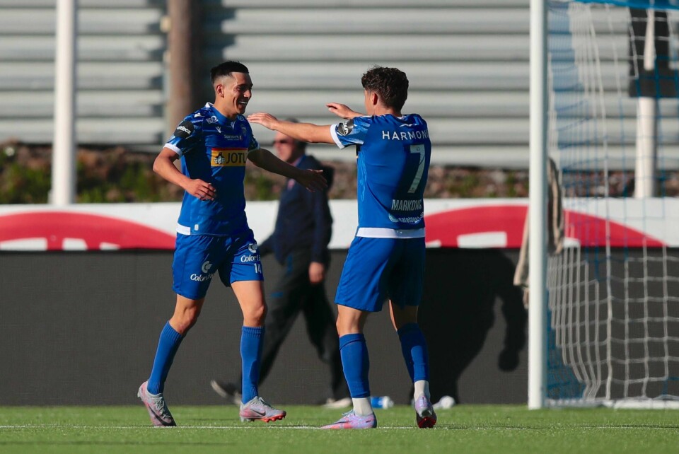 Sandefjords Danilo Al-Saed jubler etter 3-1 under eliteseriekampen i fotball mot Sarpsborg Sandefjords Danilo Al-Saed jubler etter 3-1 under eliteseriekampen i fotball mot Sarpsborg. Foto: Christoffer Andersen / NTB