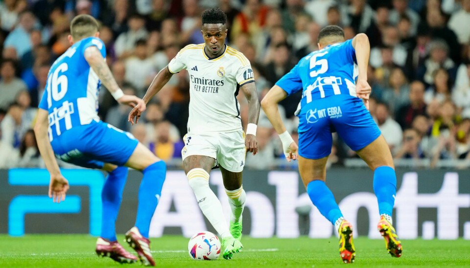 Real Madrids Vinicius Junior kan bli å se i regulære La Liga-kamper i USA allerede neste år. Real Madrids Vinicius Junior kan bli å se i regulære La Liga-kamper i USA allerede neste år. Foto: AP / Jose Breton / NTB