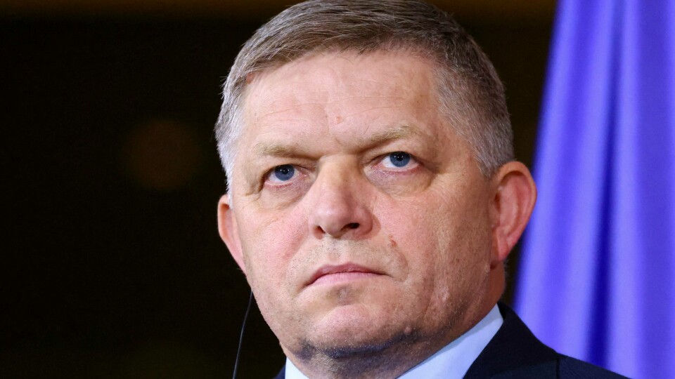 Slovakias statsminister Robert Fico, her fra januar tidligere i år. Slovakias statsminister Robert Fico, her fra januar tidligere i år.