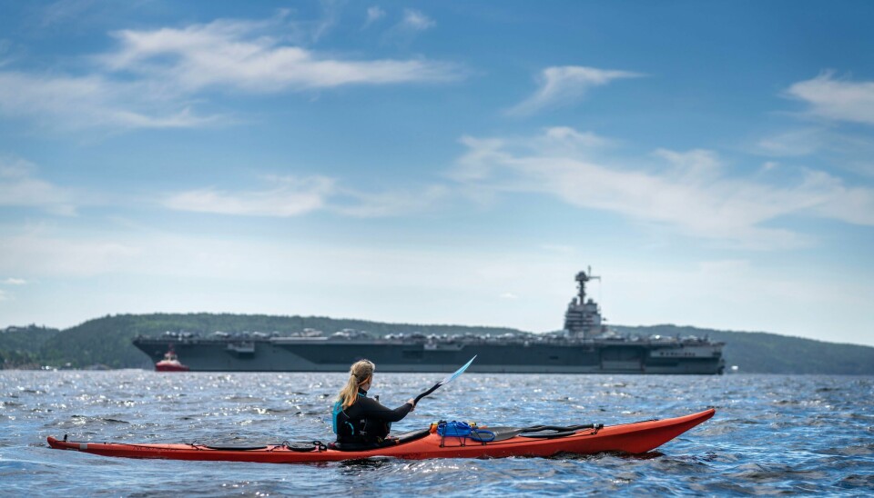 Det amerikanske hangarskipet USS Gerald R. Ford i Oslofjorden i mai i fjor. Europeisk historie er full av avgjørende krigssommere. Sommeren 2023 ble ikke en av dem. .