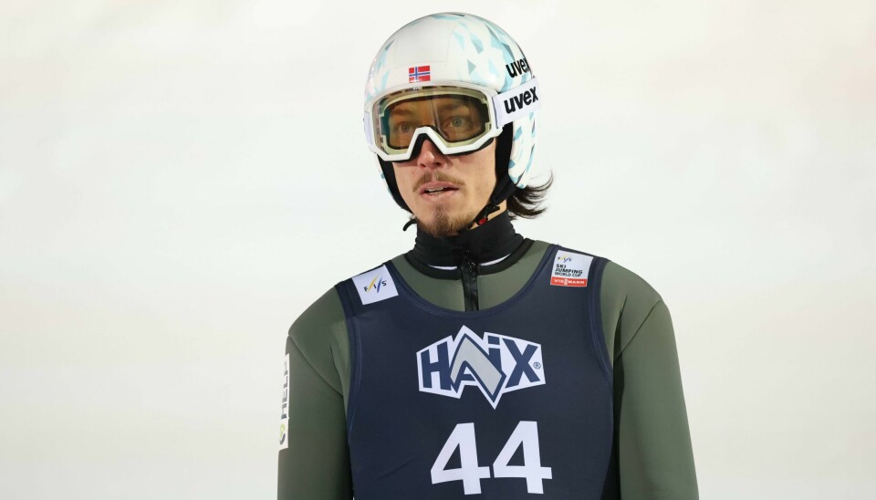 Johann André Forfang forteller om hets og trusler i kjølvannet av konflikten i hoppleiren. Her fra Lillehammer i desember i fjor. Lillehammer 20231203. Johann André Forfang var nok en gang best av de norske i en hoppkvalifisering. Foto: Geir Olsen / NTB