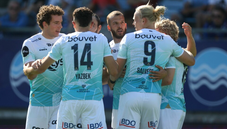 Zlatko Tripic og Lars-Jørgen Salvesen scoret for Viking mot Sandefjord mandag. Zlatko Tripic og Lars-Jørgen Salvesen scoret for Viking mot Sandefjord mandag. Foto: Trond R. Teigen / NTB