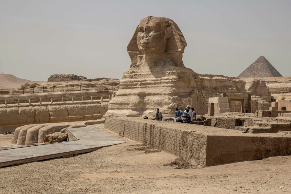 Sfinksen i Giza. Sfinksen i Giza.