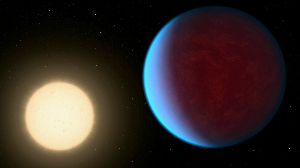 Fordi Gliese 12b ligger nærmere sin stjerne enn jorden, tar en runde rundt dvergstjernen 12,8 dager. Det tilsvarer lengden på ett år for planeten. Bildet viser ikke Gliese 12b, men planeten 55 Cancri e. Illustrasjonsfoto: Fordi Gliese 12b ligger nærmere sin stjerne enn jorden, tar en runde rundt dvergstjernen 12,8 dager. Det tilsvarer lengden på ett år for planeten. Bildet viser ikke Gliese 12b, men planeten 55 Cancri e. Illustrasjonsfoto: Nasa / Caltech via AP / NTB