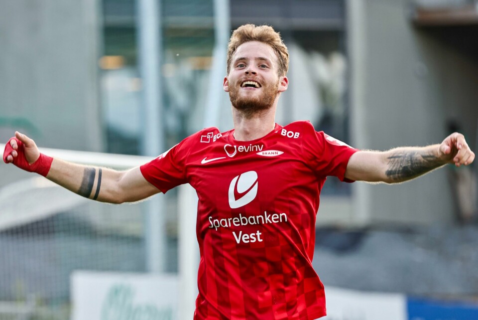 Ole Didrik Blomberg ble matchvinner for Brann lørdag. Ole Didrik Blomberg ble matchvinner for Brann lørdag. Foto: Geir Olsen / NTB
