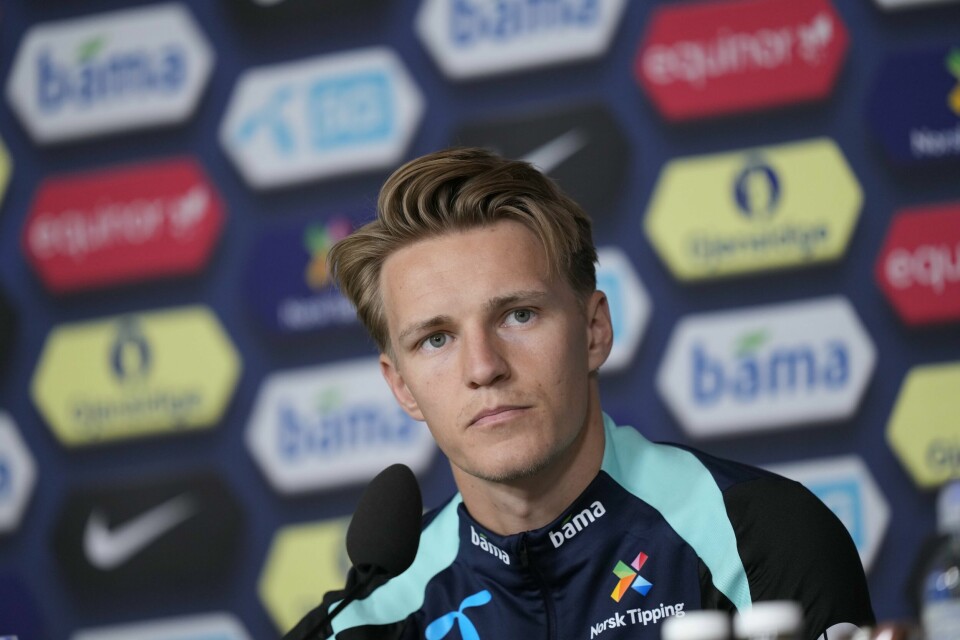 Martin Ødegaard møtte pressen på Ullevaal stadion Martin Ødegaard møtte pressen på Ullevaal stadion. Foto: Fredrik Varfjell / NTB