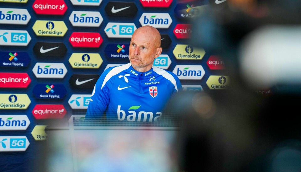 Norges landslagssjef Ståle Solbakken under en pressekonferanse på Ullevaal stadion torsdag. Norges landslagssjef Ståle Solbakken under en pressekonferanse på Ullevaal stadion. Foto: Fredrik Varfjell / NTB