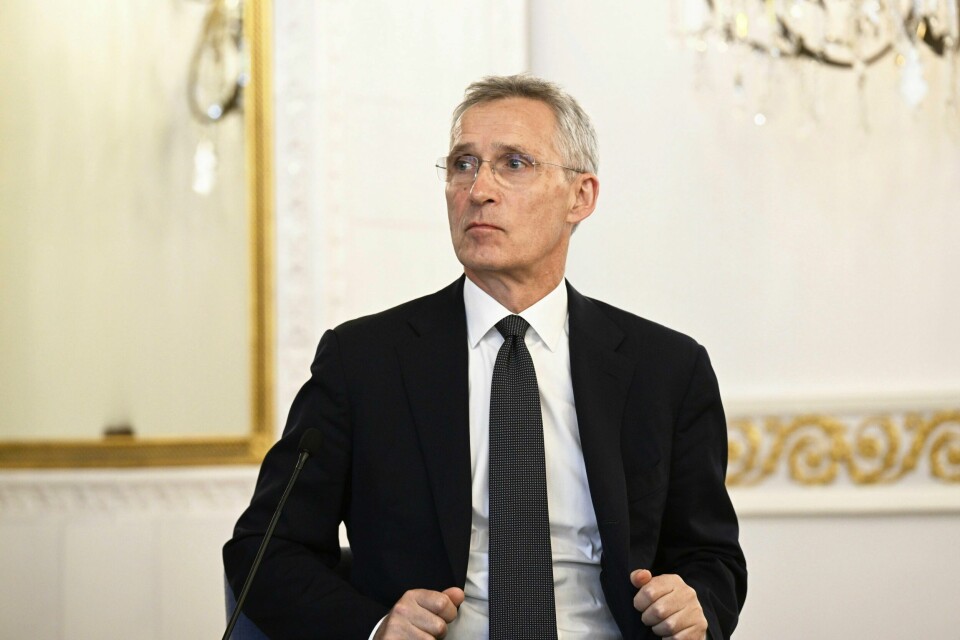 Natos generalsekretær Jens Stoltenberg på besøk i Finland torsdag. Natos generalsekretær Jens Stoltenberg på besøk i Finland torsdag. Foto: Veisa Moilanen / Lehtikuva via AP / NTB