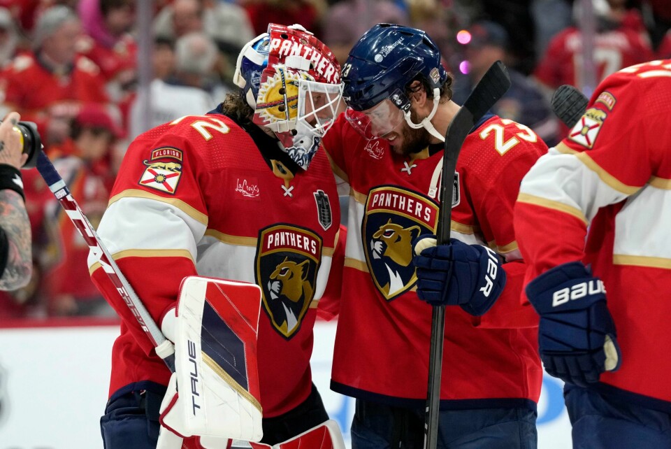 Florida Panthers knuste Edmonton Oilers. Florida Panthers knuste Edmonton Oilers. Foto: Wilfredo Lee / AP Photo / NTB.