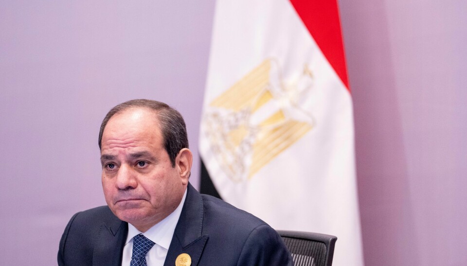 Egypts president Abdul Fattah al-Sisi sier Israel er skyld i en «humanitær krise uten sidestykke» på Gazastripen. Bildet er fra klimatoppmøtet i Egypt i 2022. Egypts president Abdul Fattah Saeed Hussein Khalil al-Sisi under klimatoppmøtet COP27 i Sharm el Sheikh i Egypt i november i fjor. Foto: Javad Parsa / NTB