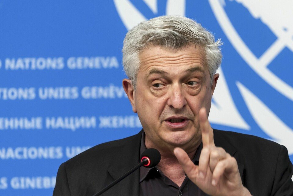 Filippo Grandi, FNs høykommissær for flyktninger, kaller tallene dystre. Foto: Salvatore Di Nolfi / Keystone / AP / NTB