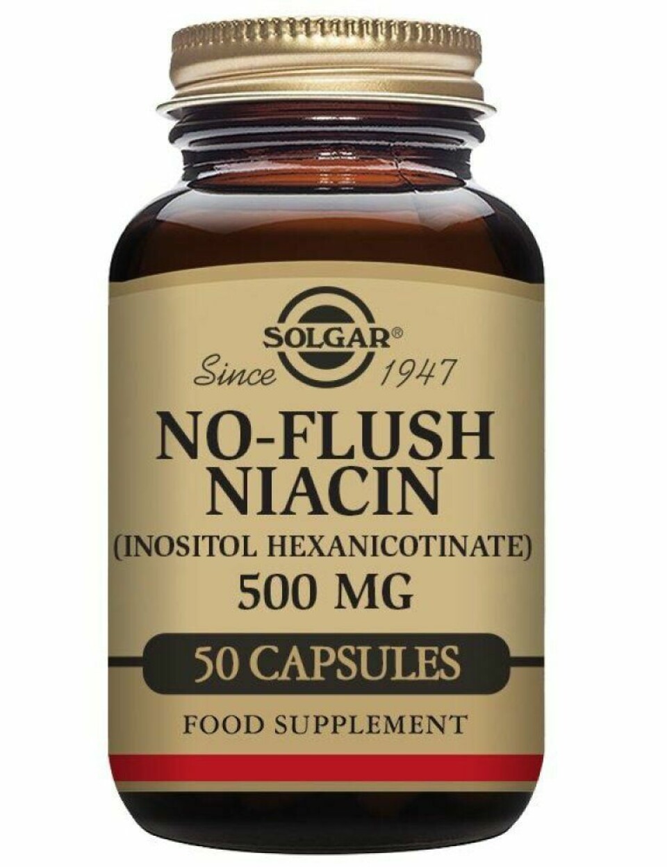 Kosttilskuddet Solgar Niacin No-flush 500 mg trekkes fra markedet fordi innholdet av nikotinsyre fra inositolheksanikotinat er langt over den sikre inntaksgrensen. Foto: Mattilsynet / NTB Kosttilskuddet Solgar Niacin No-flush 500 mg trekkes fra markedet fordi innholdet av nikotinsyre fra inositolheksanikotinat er langt over den sikre inntaksgrensen. Foto: Mattilsynet / NTB