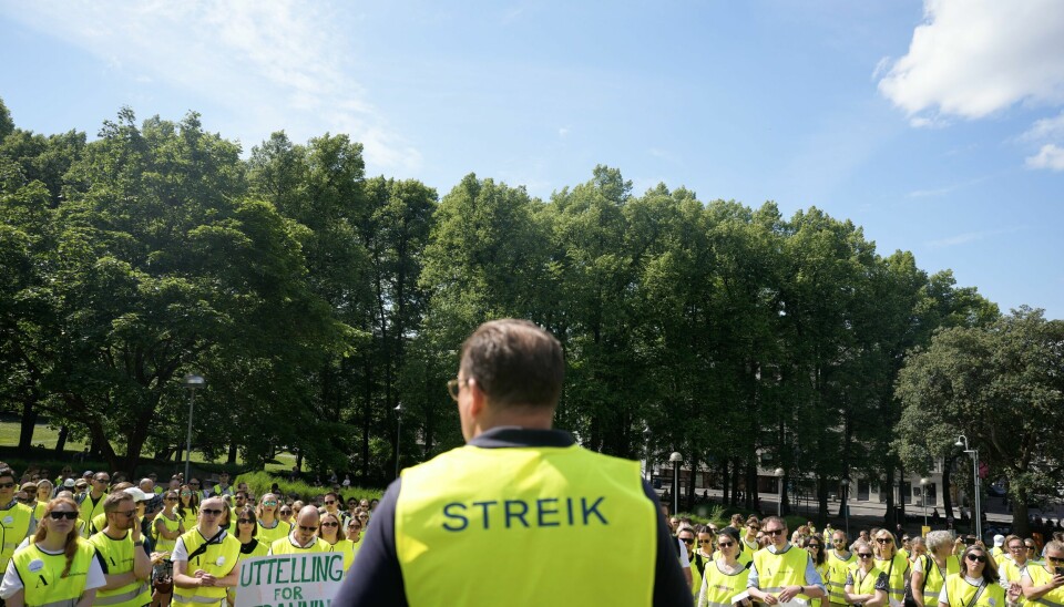 Unio og Akademikerne gikk ut i streik i mai, nå kan det være LO Stat sin tur. Over 3300 Unio-ansatte er i streik. Foto: Javad Parsa / NTB