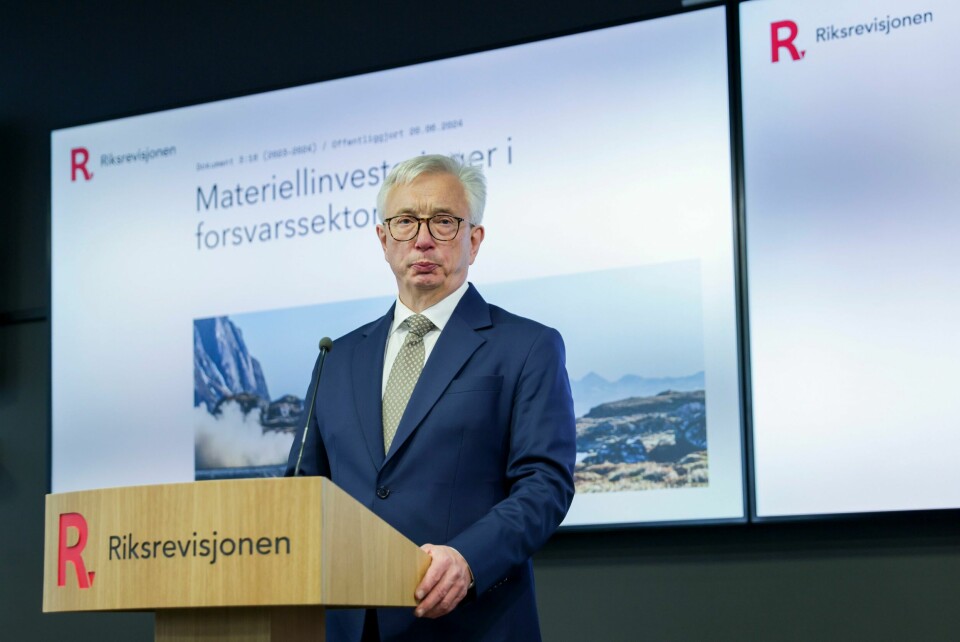Riksrevisor Karl Eirik Schjøtt-Pedersen er sterkt kritisk til de fleste investeringsprosjektene han og resten av riksrevisorkollegiet har vurdert. Riksrevisor Karl Eirik Schjøtt-Pedersen er sterkt kritisk til de fleste investeringsprosjektene han og resten av riksrevisorkollegiet har vurdert. Foto: Amanda Pedersen Giske / NTB