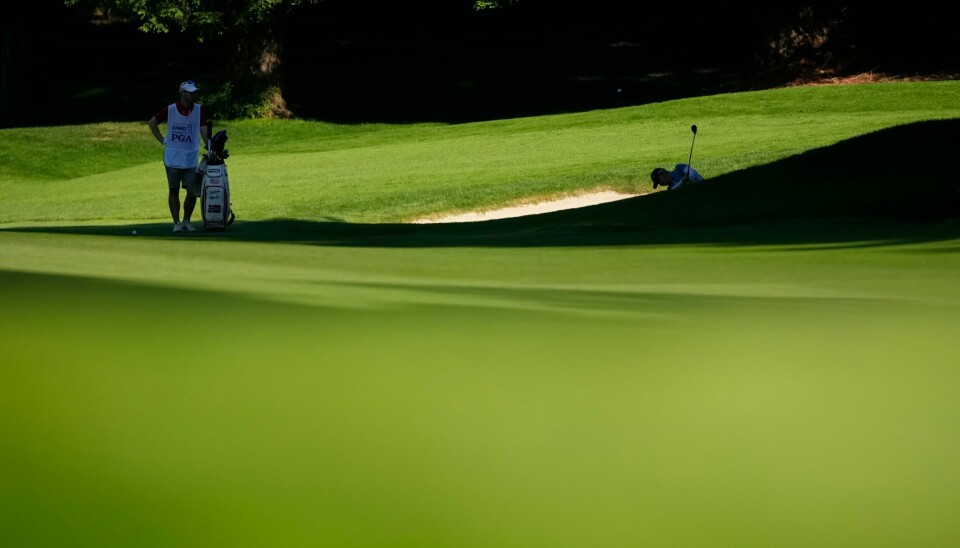 Celine Borge i aksjon under første runde av det amerikanske PGA-mesterskapet for kvinner i Sammamish. Celine Borge i aksjon under første runde av det amerikanske PGA-mesterskapet for kvinner i Sammamish. Foto: Lindsey Wasson, AP / NTB