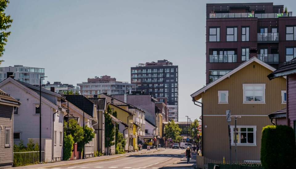 Lillestrøm sentrum. Illustrasjonsfoto. Det bygges en rekke nye boligprosjekter i Lillestrøm sentrum, noe som bidrar til befolkningsvekst i kommunen. Foto: Stian Lysberg Solum / NTB