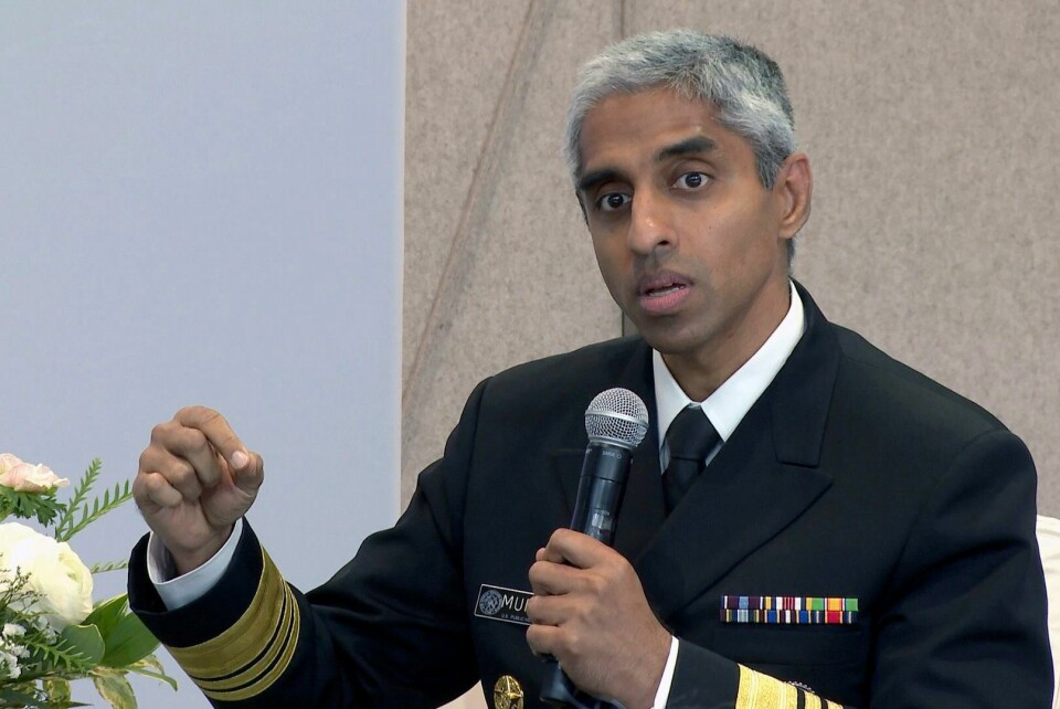 Vivek Murthy erklærer at skytevold er en folkehelsekrise i USA. Vivek Murthy erklærer at skytevold er en folkehelsekrise i USA. Foto: Ted Shaffrey / AP / NTB