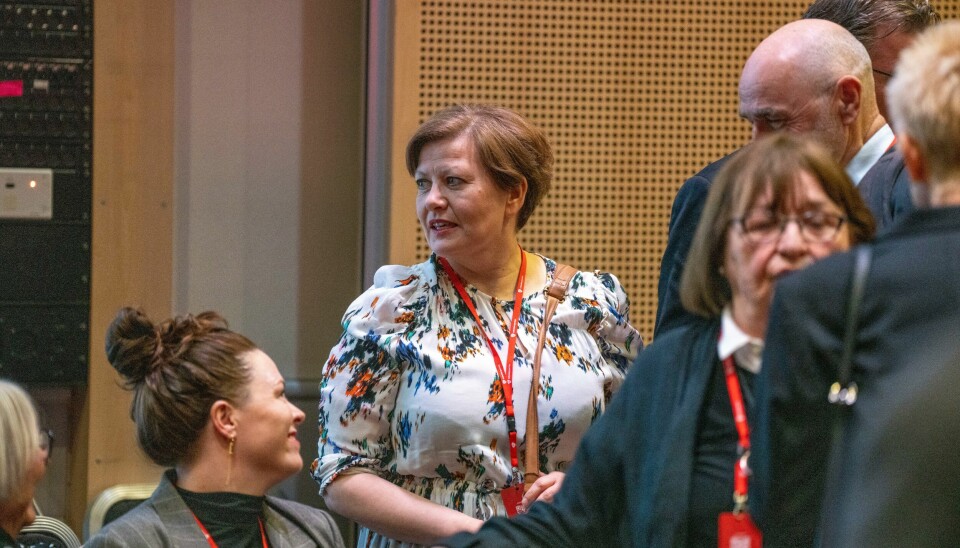 Helga Pedersen på Arbeiderpartiet landsmøte i fjor. Nå vil hun bli statsforvalter i Troms og Finnmark. Helga Pedersen på Arbeiderpartiet landsmøte i fjor. Nå vil hun bli statsforvalter i Troms og Finnmark. Foto: Heiko Junge / NTB