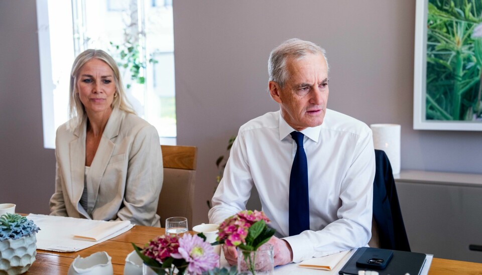 Gro Hammerseng-Edin og statsminister Jonas Gahr Støre (Ap) på frokostmøte om inkludering av skeive i idretten nylig. Gro Hammerseng-Edin og statsminister Jonas Gahr Støre (Ap) på frokostmøte om inkludering av skeive i idretten.Foto: Javad Parsa / NTB