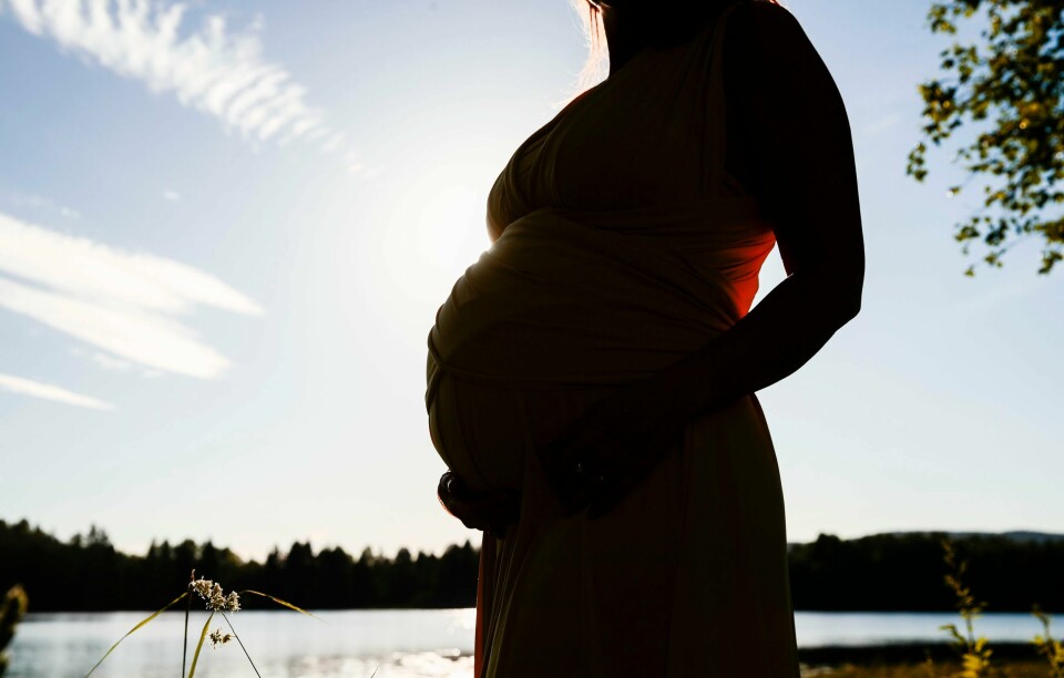 Fruktbarheten i Norge går ned. Gravid kvinne