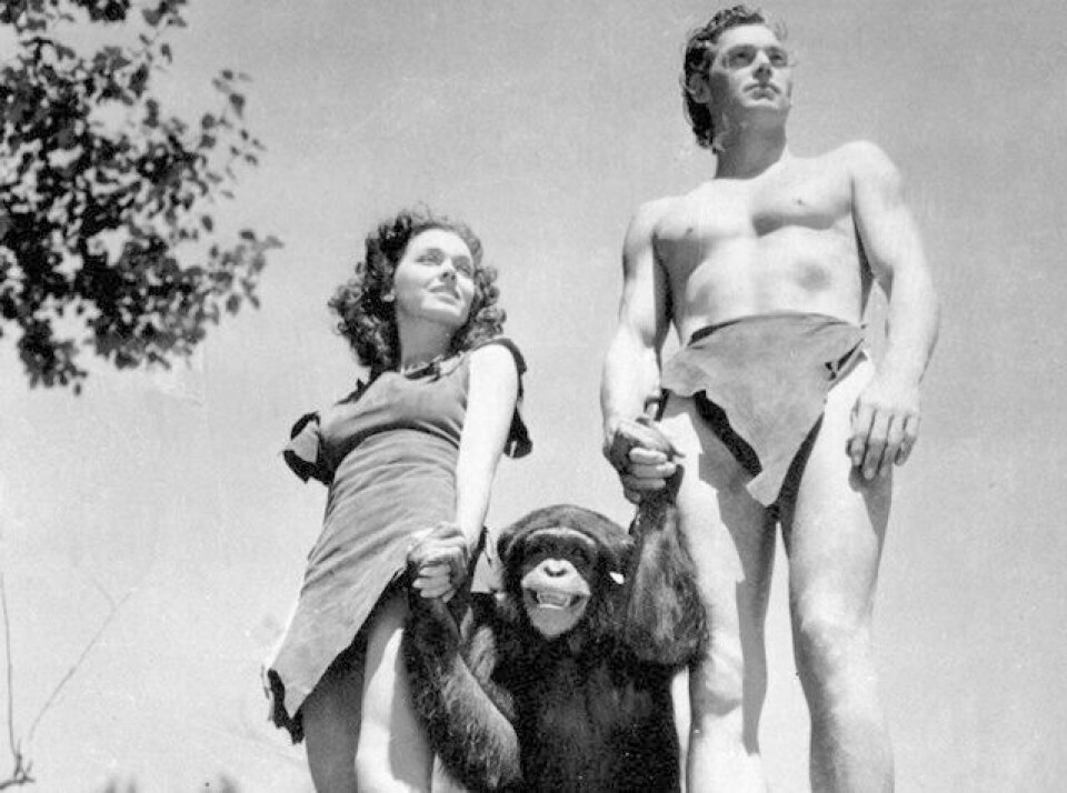 Maureen O‘Sullivan og Johnny Weissmüller som Jane og Tarzan var blant Hollywoods store på 30-tallet.