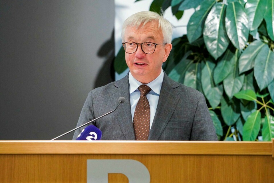 Riksrevisor Karl Eirik Schjøtt-Pedersen. Oslo 20221004. Riksrevisor Karl Eirik Schjøtt-Pedersen legger frem Riksrevisjonens nyeste undersøkelse av Forsvaret.Foto: Ole Berg-Rusten / NTB