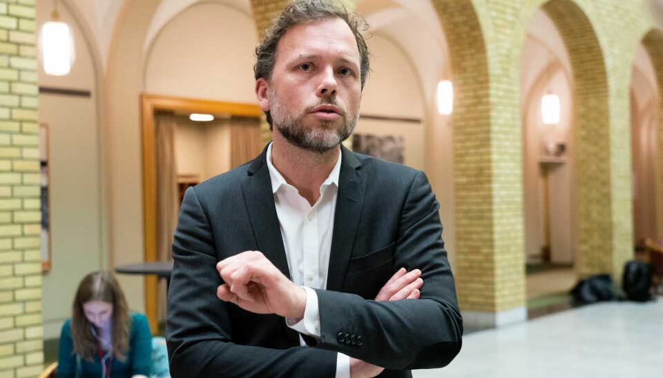SV-leder Audun Lysbakken er klar til å forhandle om budsjettet med regjeringspartiene. SV-leder Audun Lysbakken er tilbake etter snart fem måneder i pappapermisjon. Lørdag holdt han tale til SVs landsstyre. Foto: Terje Pedersen / NTB
