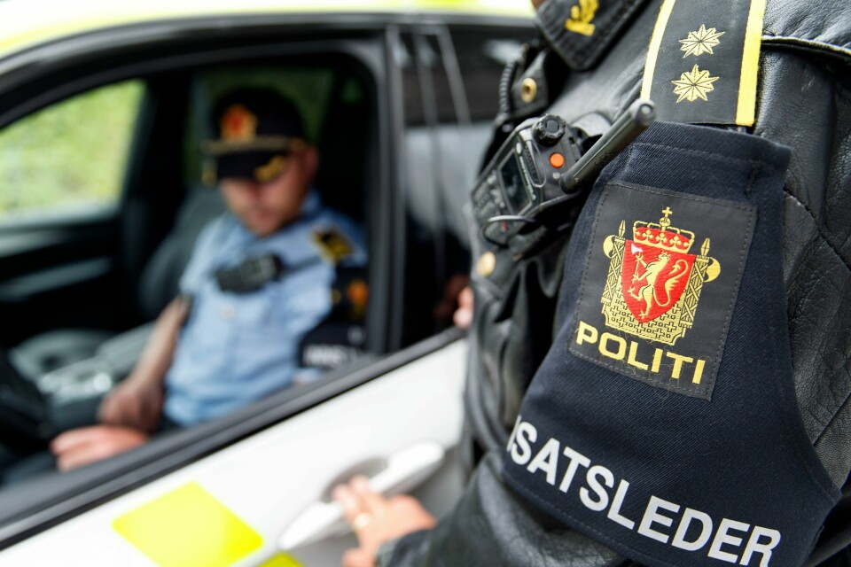 11 politienheter rykket ut da det ble trukket skytevåpen på en skole i Oslo i januar. Bildet er tatt i en annen sammenheng. 11 politienheter rykket ut da det ble trukket skytevåpen på en skole i Oslo i januar. Bildet er tatt i en annen sammenheng.