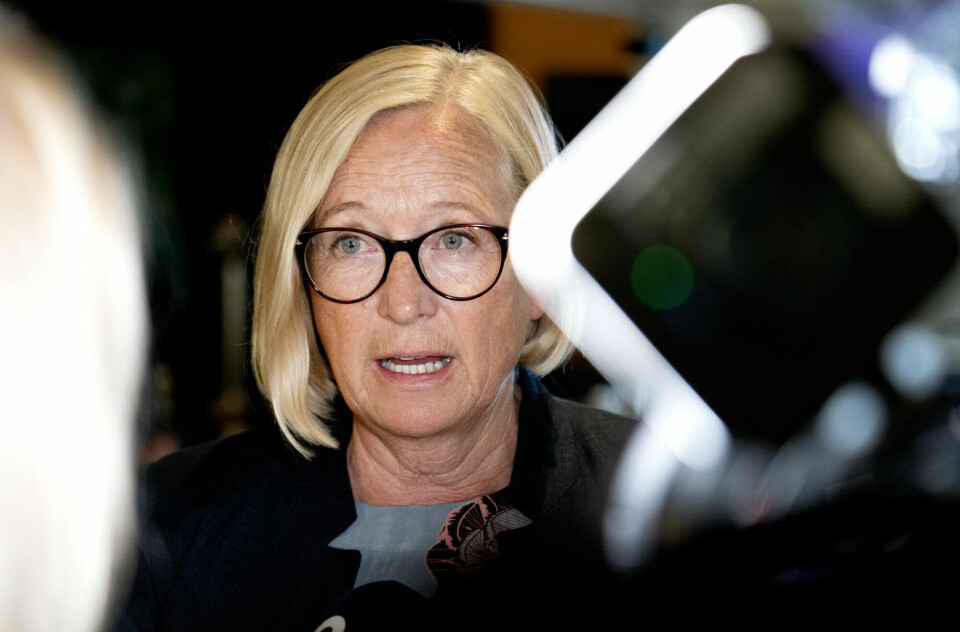 Parlamentarisk leder, Marit Arnstad, under Senterpartiets oppsummerende pressekonferanse i Det Norske Teatret i Oslo. Oslo 20220620. Parlamentarisk leder, Marit Arnstad, under Senterpartiets oppsummerende pressekonferanse i Det Norske Teatret i Oslo.Foto: Gorm Kallestad / NTB