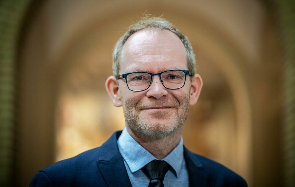 Forsknings- og høyere utdanningsminister Oddmund Hoel. Stortingets spørretime onsdagOslo 20240131. Norges nye forsknings- og høyere utdanningsminister, Oddmund Hoel etter den muntlige spørretimen i Stortinget. Foto: Ole Berg-Rusten / NTB