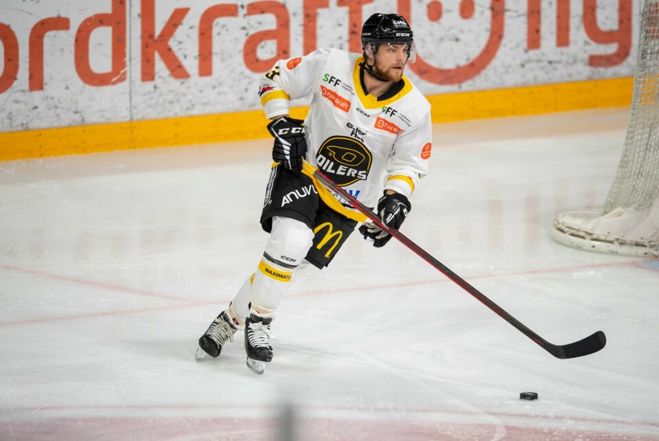 Patrick Ulriksen og Oilers møter Grüner. Patrick Ulriksen