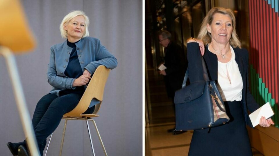 Når kvinner inntar lederstillinger i mannsdominerte bransjer, ser vi på det som en seier for kvinnekampen. Men er det alltid det? På bildet t.v: Gro Bakstad Konsernsjef for Vy gruppen, og Kjerstin Braathen, Direktør i DnB Bank.