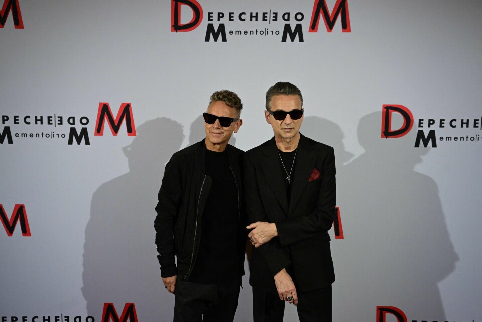 Medlemmene fra Depeche Mode, Martin Gore (t.v) og Dave Gahan lanserte den kommende verdensturneen på en pressekonferanse i Berlin tirsdag. Medlemmene fra Depeche Mode, Martin Gore (t.v) og Dave Gahan lanserte den kommende verdensturneen på en pressekonferanse i Berlin tirsdag.