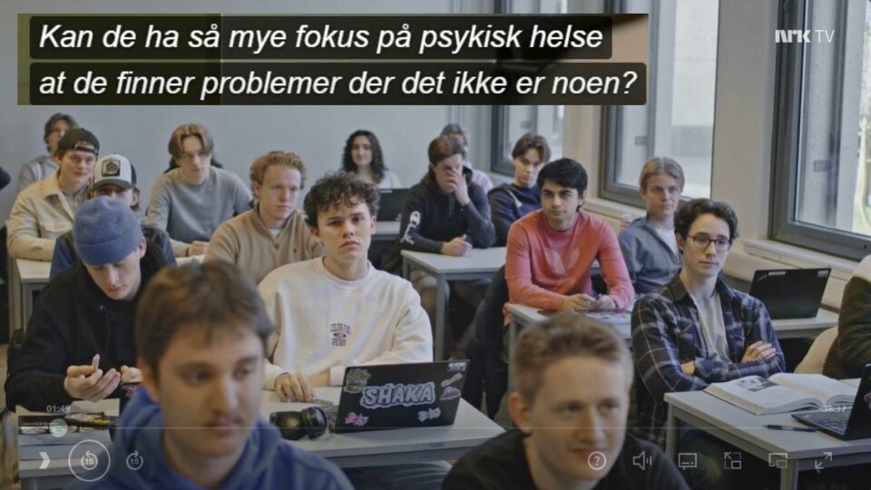 Det er grusomt. Derfor hadde det jo vært deilig om de som spurte om hjelp, ikke egentlig trengte det, skriver Selma Moren. På bildet: Skjermdump fra NRK-serien Folkeopplysningen. Det er grusomt. Derfor hadde det jo vært deilig om de som spurte om hjelp, ikke egentlig trengte det, skriver Selma Moren. På bildet: Skjermdump fra NRK-serien Folkeopplysningen.