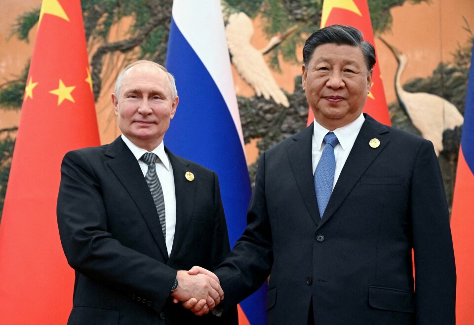 Vladimir Putin og president Xi Jinping i 2023. Vladimir Putin og president Xi Jinping i 2023.