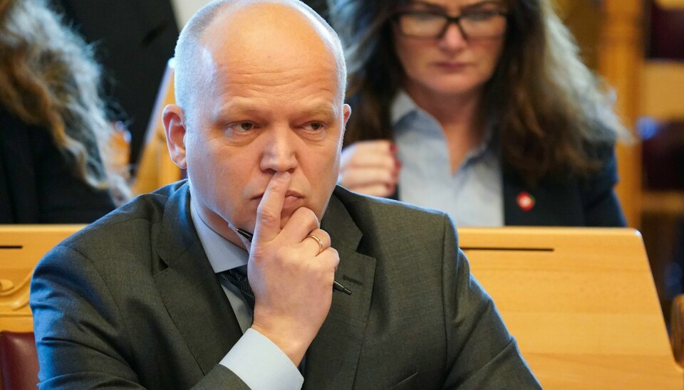 Finansminister Trygve Slagsvold Vedum (Sp) i Stortingets muntlige spørretime onsdag. Finansminister Trygve Slagsvold Vedum deltar i den muntlige spørretimen.