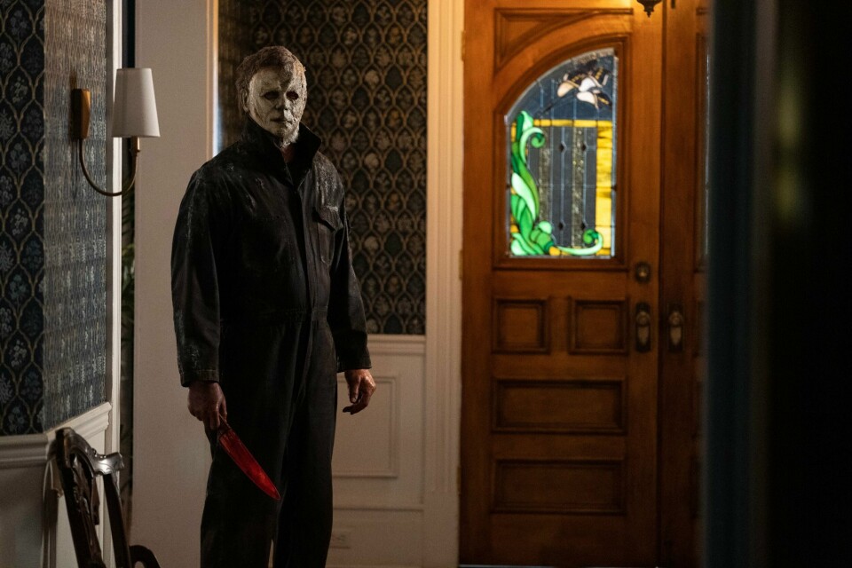 Michael Myers (aka The Shape) i «Halloween Ends», den siste av de tre Halloween-filmene i den siste serien om det legendariske filmmonsteret. «Halloween Ends»