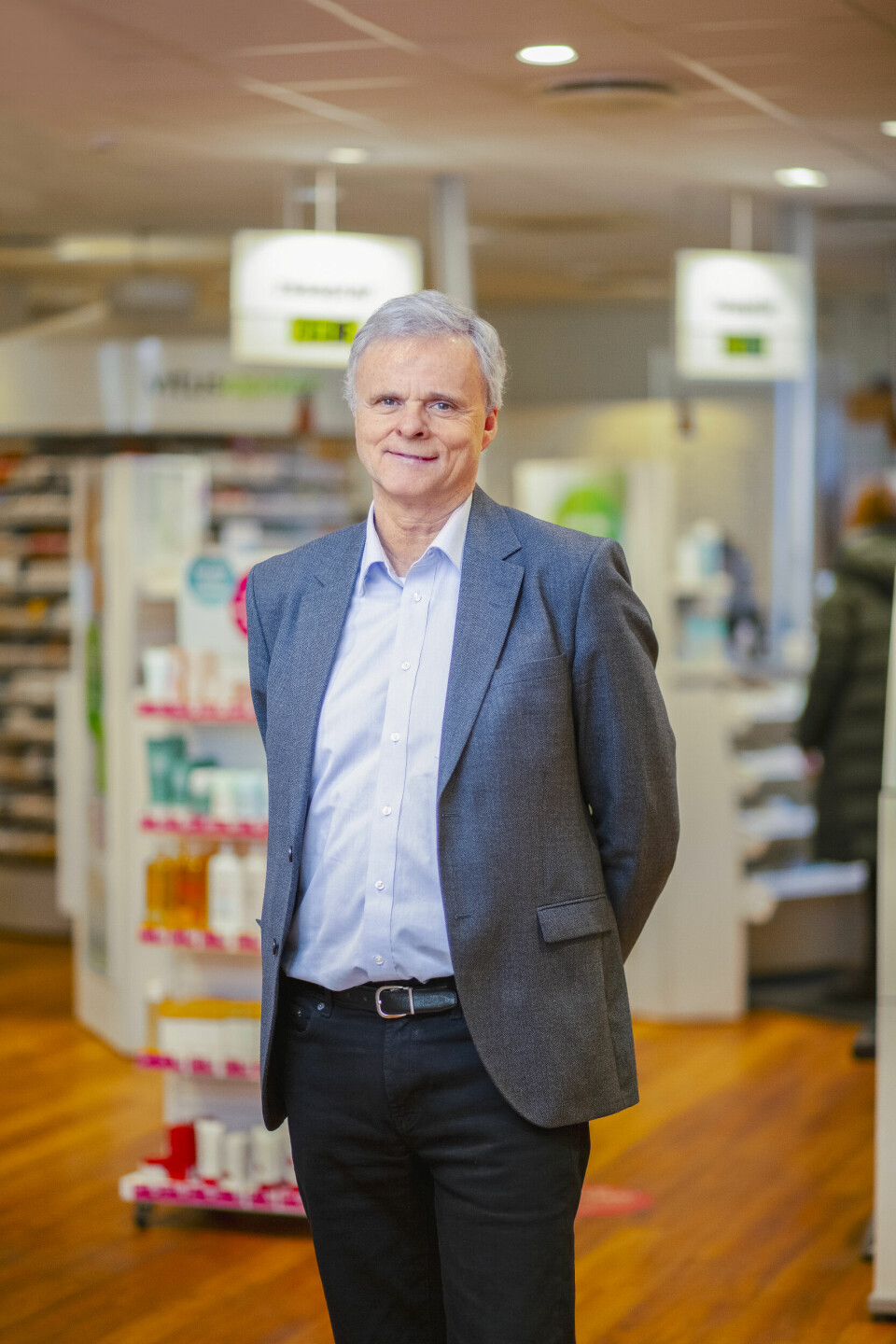 Per T. Lund, farmasøyt og adm. direktør i Apotekforeningen. Per T. Lund, farmasøyt og adm. direktør i Apotekforeningen.