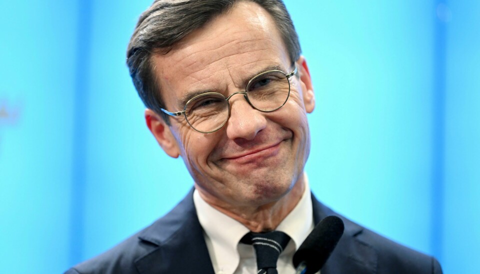 Ulf Kristersson presenterer sin regjering. Ulf Kristersson presenterer sin regjering. Foto: Anders Wiklund/TT via AP/NTB