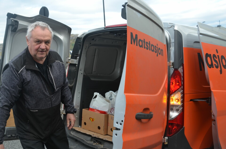 Geir Lauritsen kjører ut mat for Kirkens bymisjon opptil tre ganger i uka. Geir Lauritsen kjører ut mat for Kirkens bymisjon opptil tre ganger i uka.