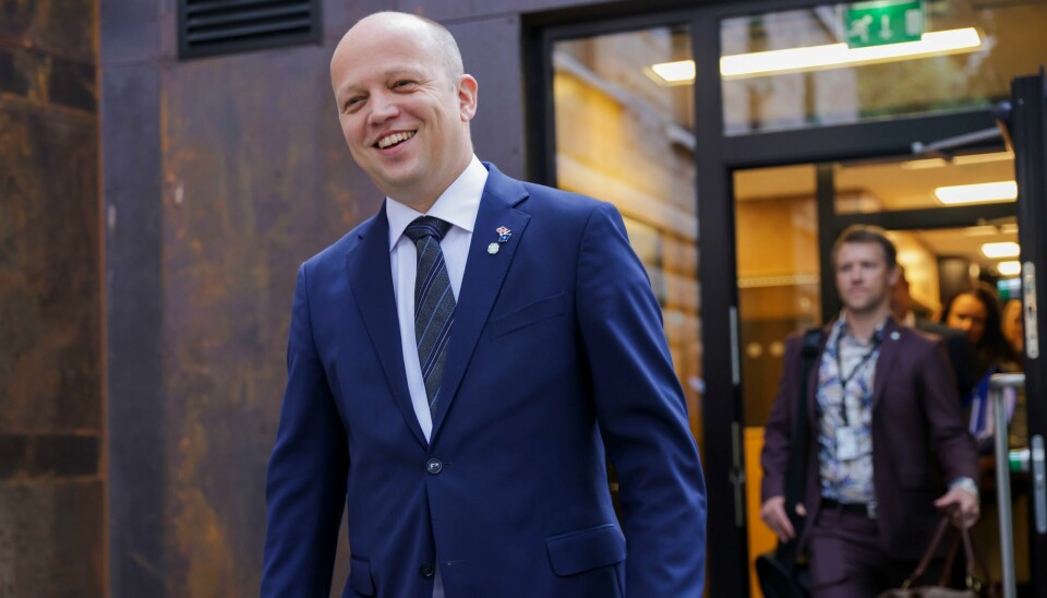 Finansminister Trygve Slagsvold Vedum (Sp).