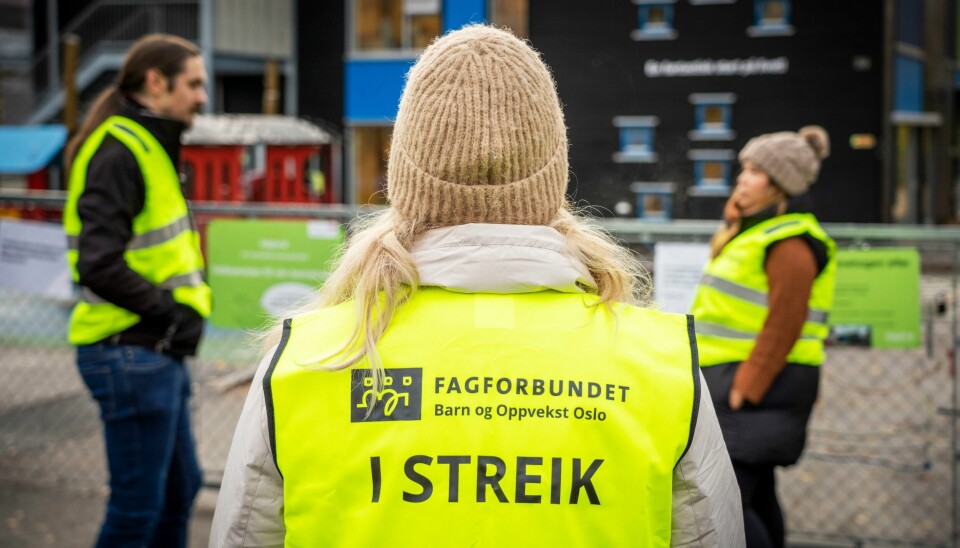 Over 2000 ansatte i de private barnehagene i PBL-området er i streik. De krever bedre AFP. Over 2000 ansatte i de private barnehagene i PBL-området er i streik. De krever bedre AFP.