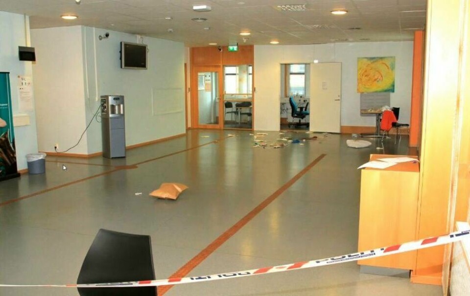 Overvåkningskamera flere steder filmet deler av hendelsen. publikumsmottaket nav årstad