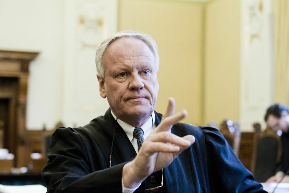 Advokat Sigurd Klomsæt i Høyesterett i 2012. Retten skulle vurdere om avslaget fra Gjenopptakelseskommisjonen om gjenåpning av saken til Viggo Kristiansen i 2011 kunne overprøves. Advokat Sigurd Klomsæt i Høyesterett i 2012 da han tok opp igjen saken til Viggo Kristiansen.