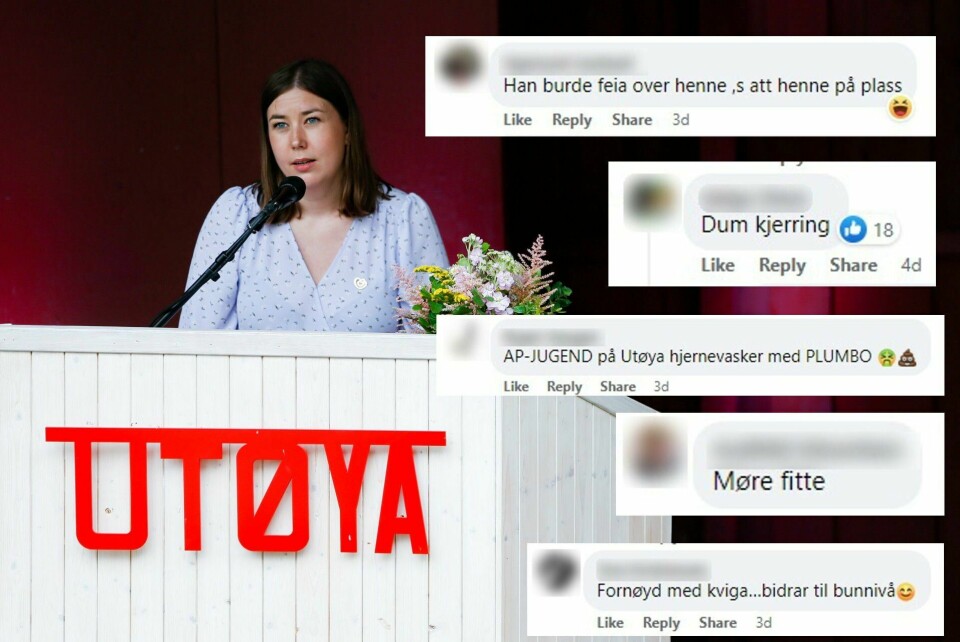 AUF-leder Astrid Hoem blir grovt hetset på nettet etter at hun påpekte at Trond Giske er en del av problemene som Arbeiderpartiet opplever nå. AUF-leder Astrid Hoem blir grovt hetset på nettet etter at hun påpekte at Trond Giske er en del av problemene som Arbeiderpartiet opplever nå.