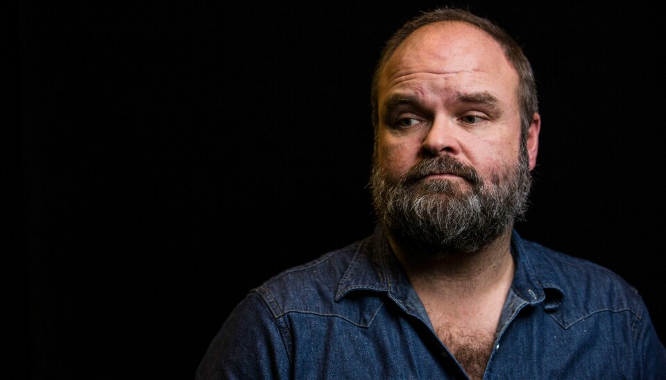 Komiker Atle Antonsen. Oslo 20171109.
Teatersjef Hanne Tømta og journalist Anne Grosvold presenterer hva du kan oppleve på Nationaltheatrets scener våren 2018 og intervjuer et stjernelag av skuespillere og regissører. Atle Antonsen (på bildet) spiller i stykket 'En handelsreisendes død'.
Foto: Mariam Butt / NTB scanpix
