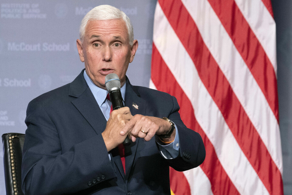 Tidligere visepresident Mike Pence tippes som en av de mulige kandidatene på republikansk side. Tidligere visepresident Mike Pence tippes som en av de mulige kandidatene på republikansk side.