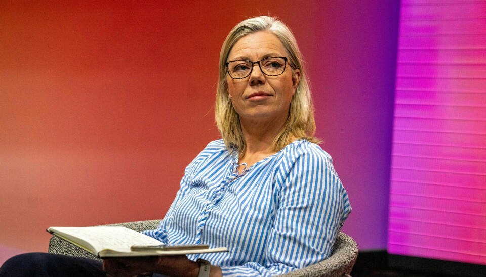Aftenpostens sjefredaktør Trine Eilertsen. Nordiske Mediedager Digital 2020, pausepanelet NMD, Aftenpostens sjefredaktør Trine Eilertsen.